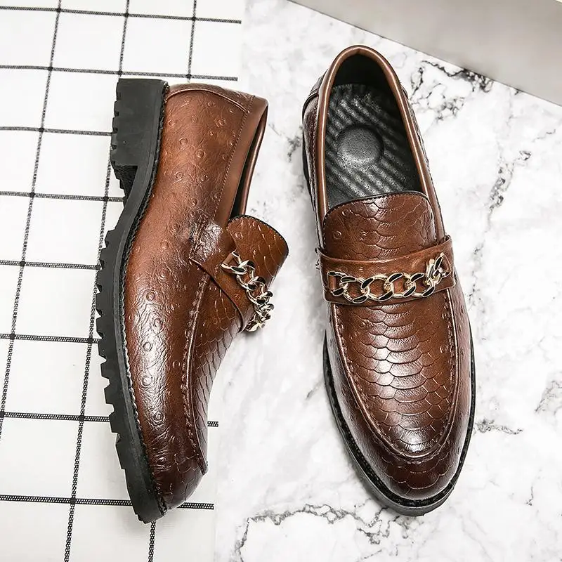 Brogue Leather Shoes Men's Business Formal Casual Shoes British Fashion Suit Carved Korean Style Formal Wear