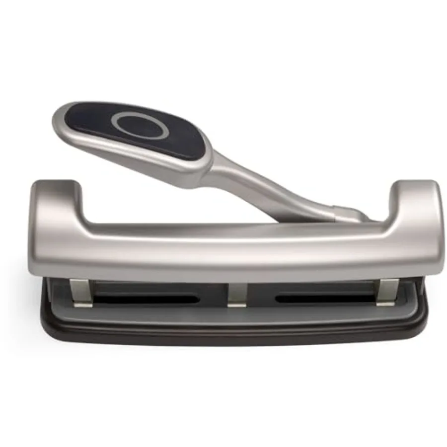 

EZ Lever Adjustable Three Hole Punch Silver 25-Sheet Ccity 90052 Model: OIC90052