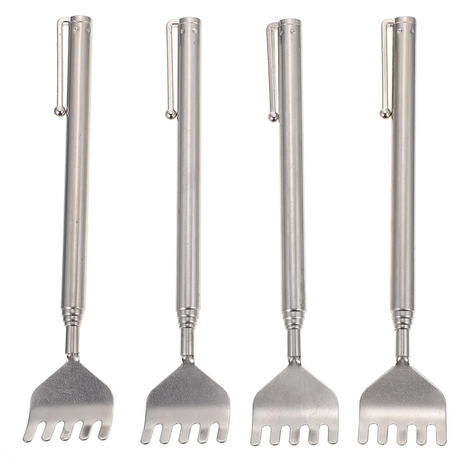 

4Pcs Retractable Back Scratchers Premium Material Portable Body Scratcher Effective Back Itching Relief Smooth Scratcher Claw