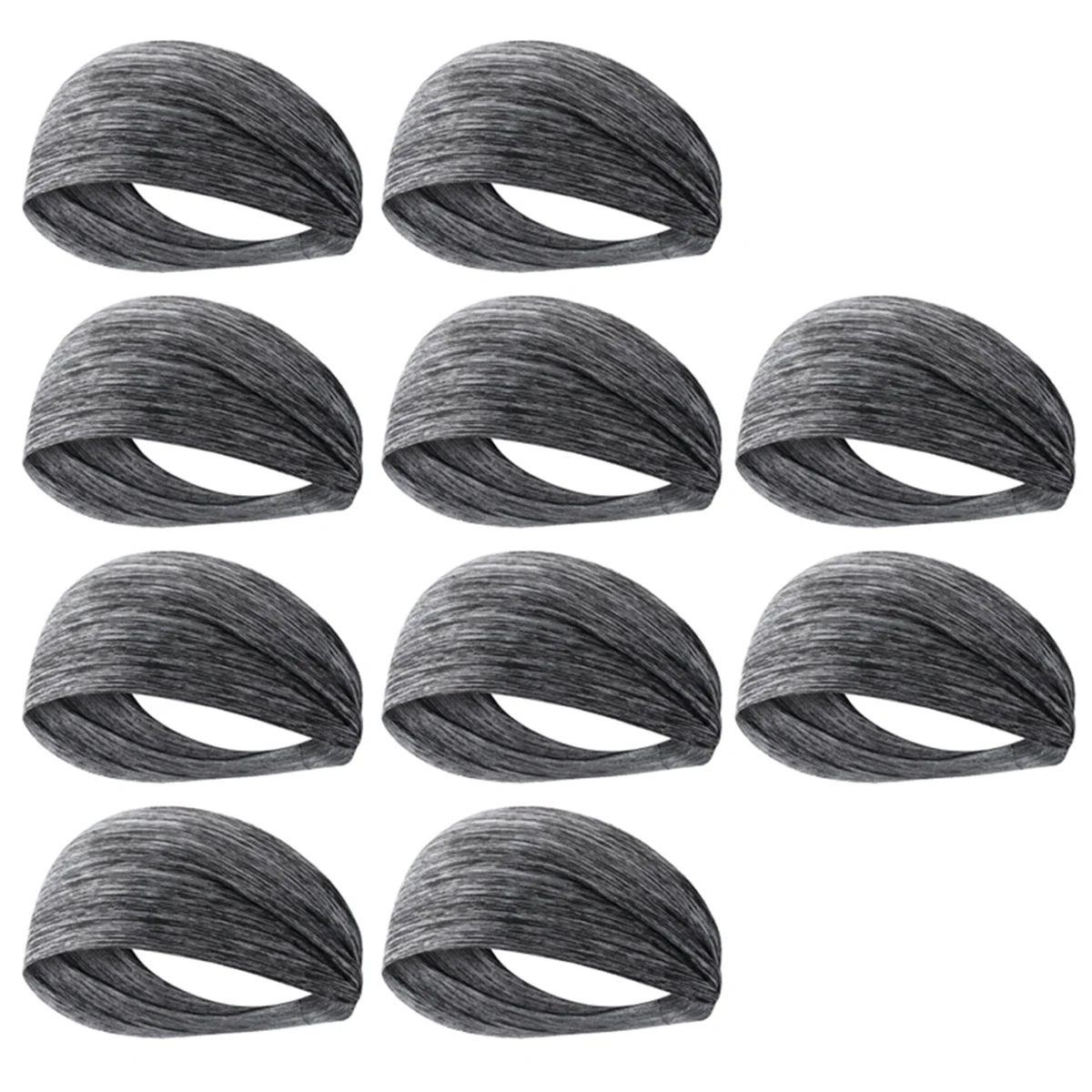 

AUU-Ультратонкая впитывающая пот спортивная повязка на голову, дышащая впитывающая пот эластичная повязка на голову, спортивная повязка на голову для йоги серого цвета