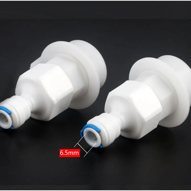 Универсальный адаптер для стиральной машины для очистителя воды, быстрый разъем для полиэтиленовой трубы, наружный диаметр 6,5 мм, быстрый разъем для водопроводной трубы