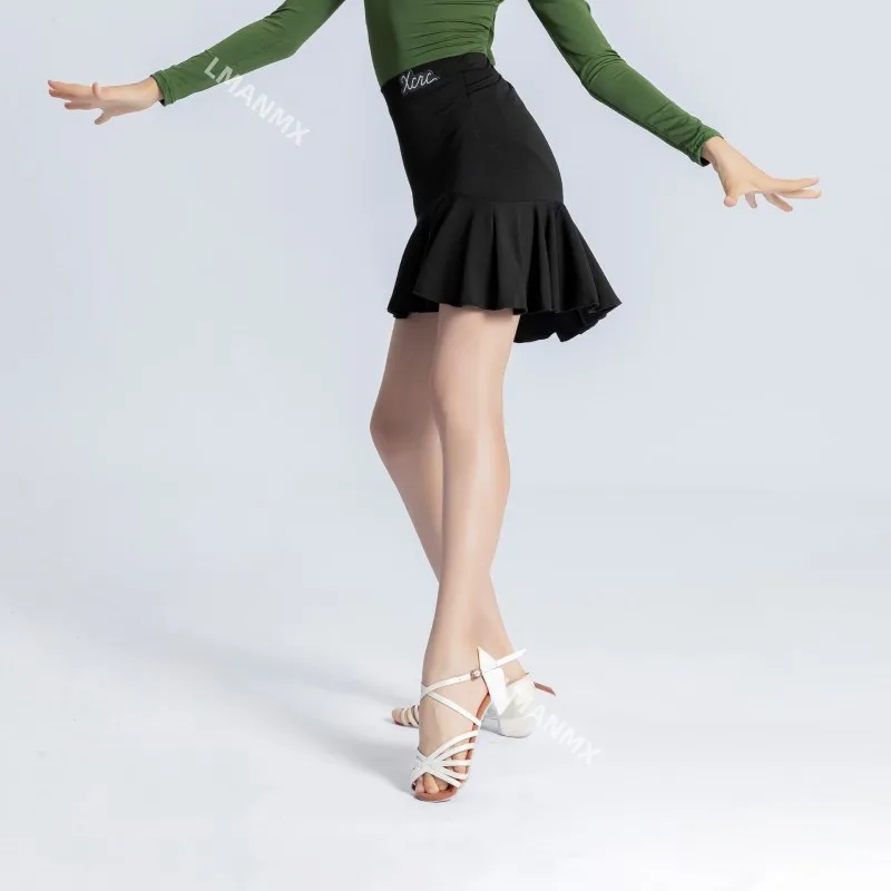 Lateinisches Tanzkostüm, halber Tanzrock für Kinder, Übungsrock für Kinder, halber Rock für Tanzwettbewerbsleistung für Mädchen