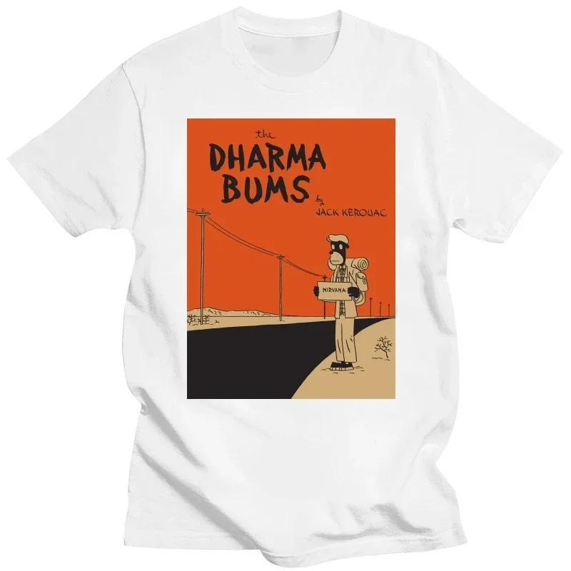 2024 100% Cotton Top Tees Dharma Bums Jack Kerouac men clothing oversized t shirt streetwear Men Black T shirt harajuku graphic