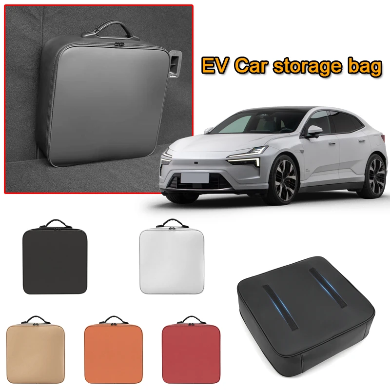 

EV Car Charging Cable Storage Box Electric Vehicle Charger Cables Carry Bag Waterproof Auto Accessories For Polestar 1 2 3 4 5