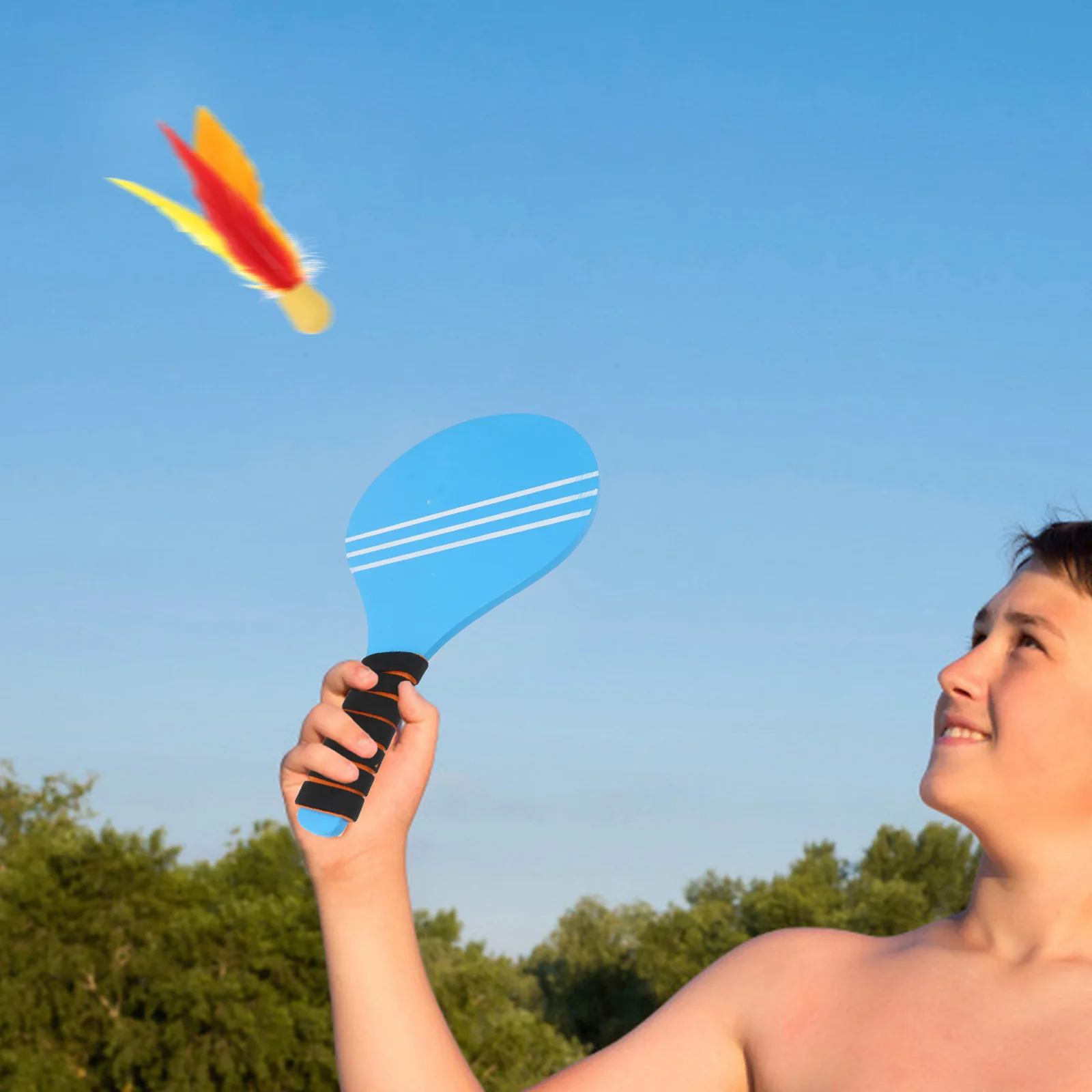 

10 Pcs Ball Paddle Badminton Sports Colorful Cricket Balls Accessories High Elasticity Badmintons