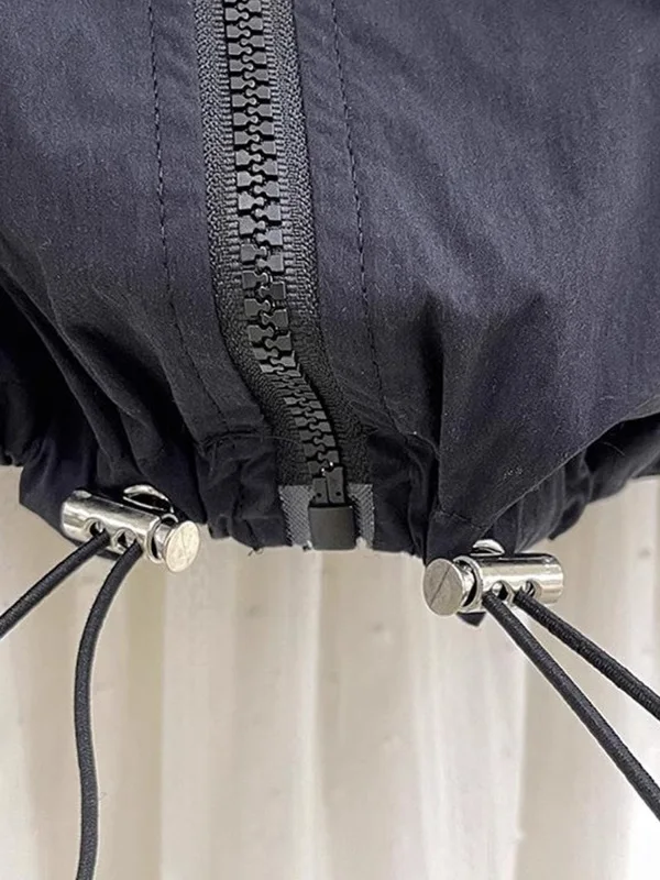 High-End Women's Sun Protection Clothing Store Nu New Summer 2025 Brand Outerwear Loose Fit Long Sve Zipper Closure