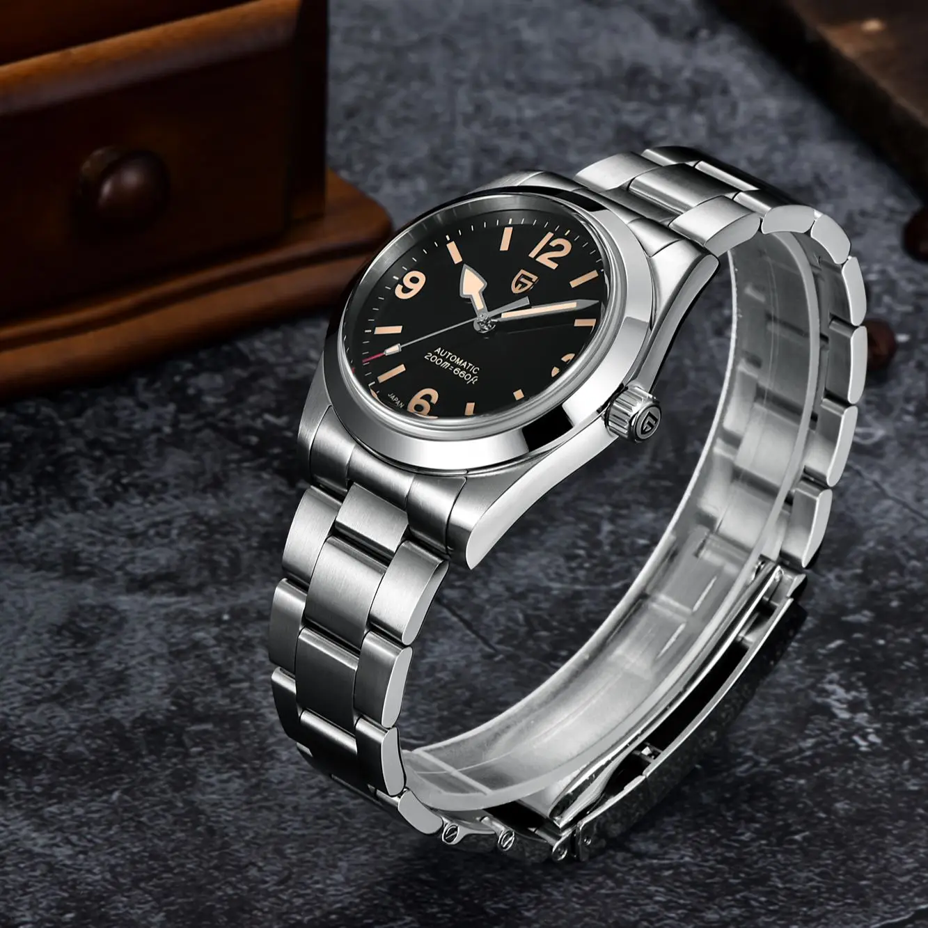 2022 New PAGANI DESIGN 36MM Men Auotomatic Mechanical Watches Luxury Explorer Sports NH35 Sapphire AR Coating Relogio Masculino