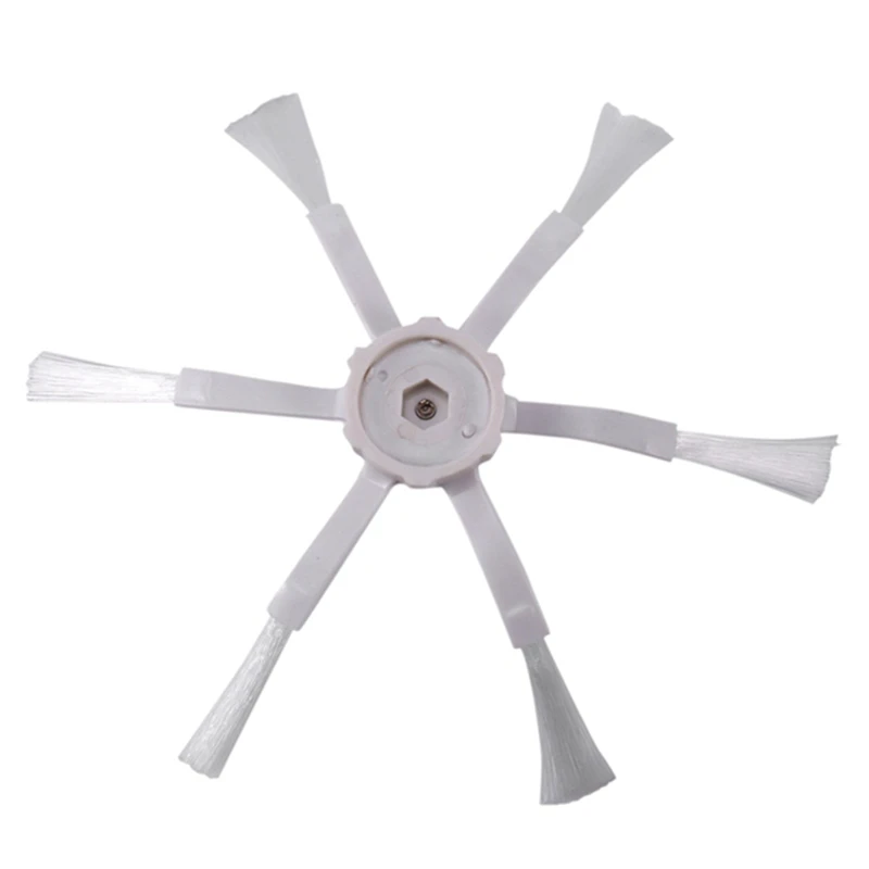 Белая боковая щетка на 6 рычагов для Xiaomi 1S MI Robot Vacuum 2 Roborock S50 S51 S5, запчасти для пылесоса, аксессуары