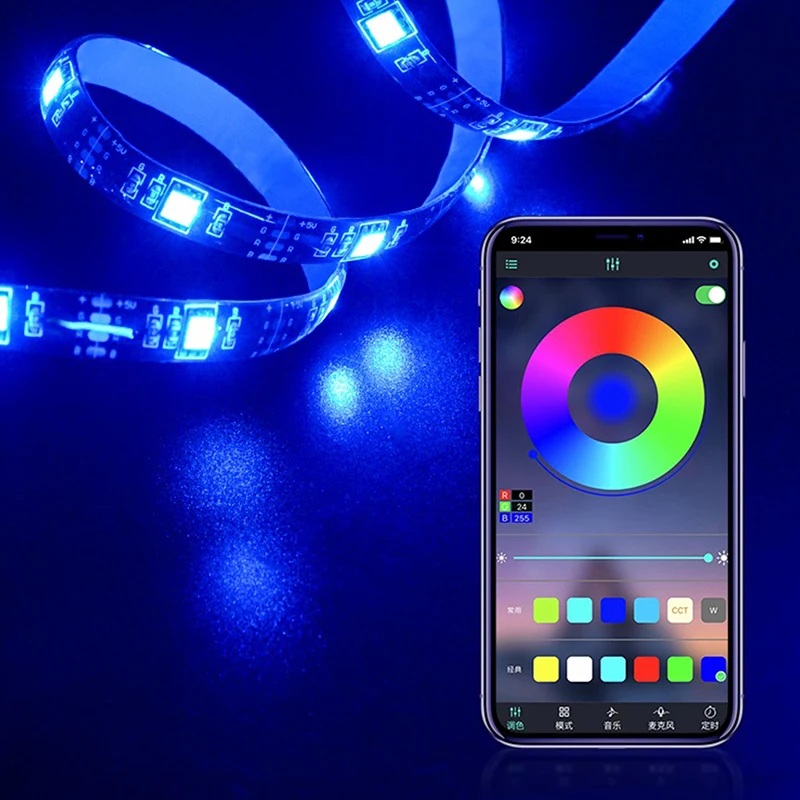 LED Streifen Licht Controller RGB APP Smart Bluetooth-kompatibel Musik Steuerung
