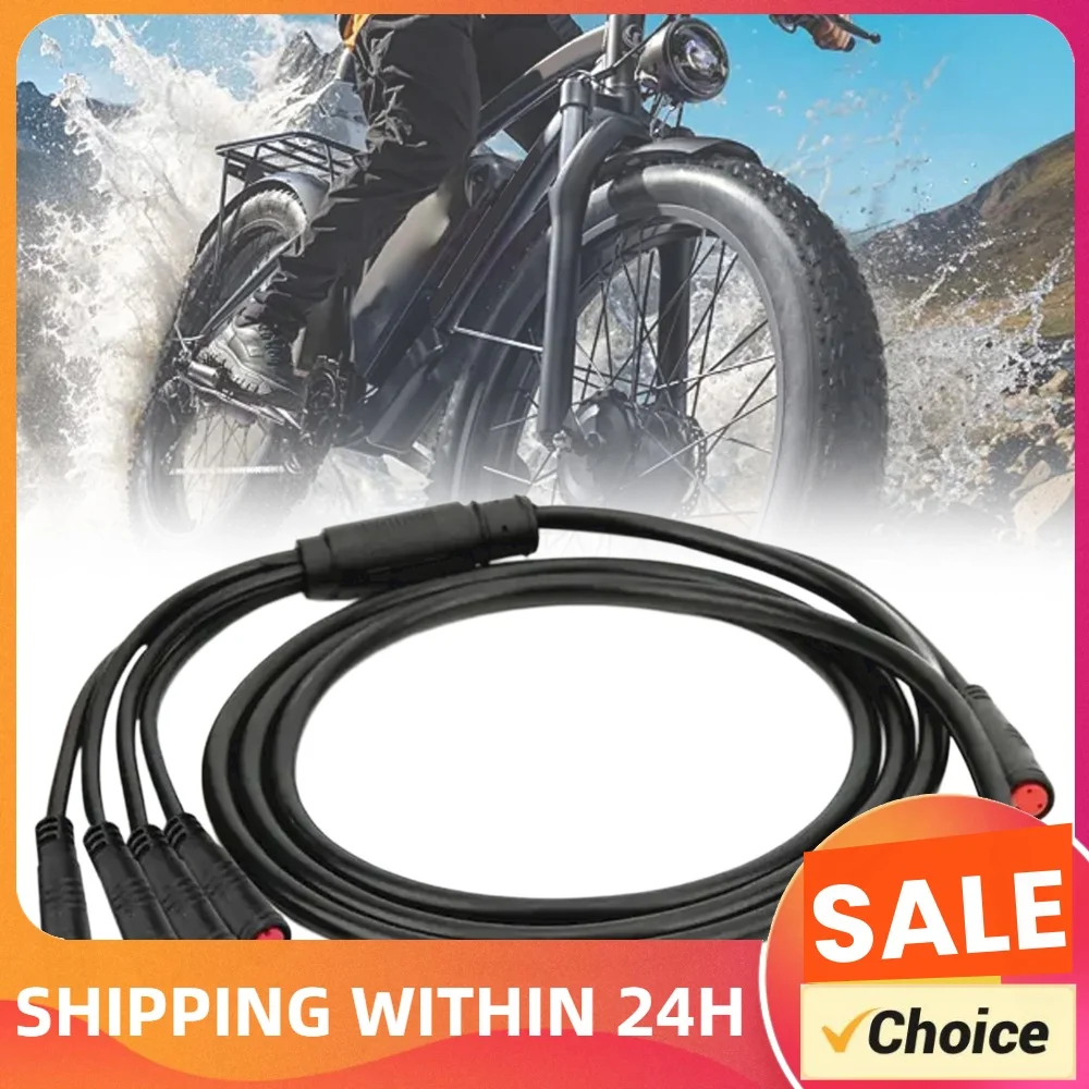 1T5 9-Pin Waterproof Electric Bike Main Harness 1500mm 1 To 5 Electric Scooter Cable Replacement Parts for Kt Controller