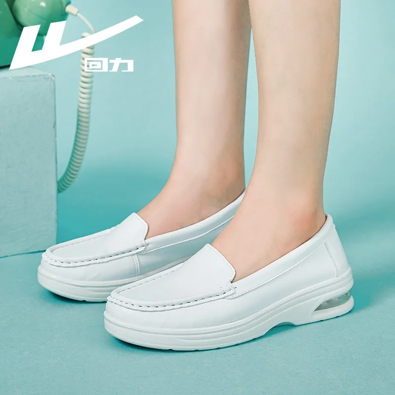 Warrior Little White Shoes 2026 new model Soft soled anti slip lazy shoes Women's shoes  Nurse shoes without shoe box view 2
