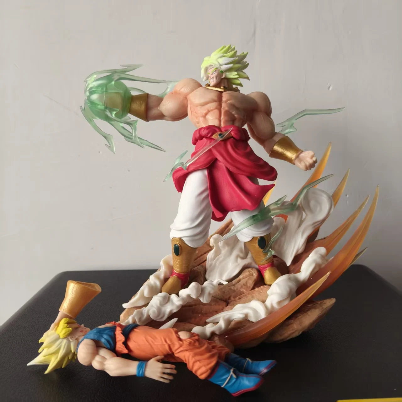 18cm Anime Dragon Ball Statue Figur Broli VS Goku Super Saiyajin Action-Szenen-Modell Spielzeug PVC Sammlerstück Cartoon-Zubehör Geschenk
