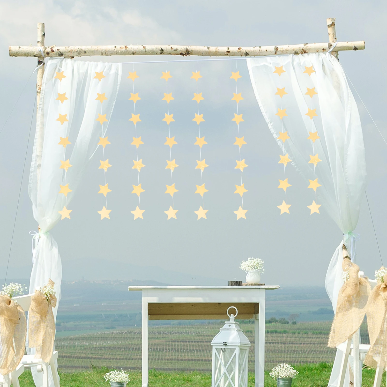 

2 Strings Garland Bright Hanging Banner Birthday Banner Wedding Hanging Garland Decor Party Christmas Decor Reusable