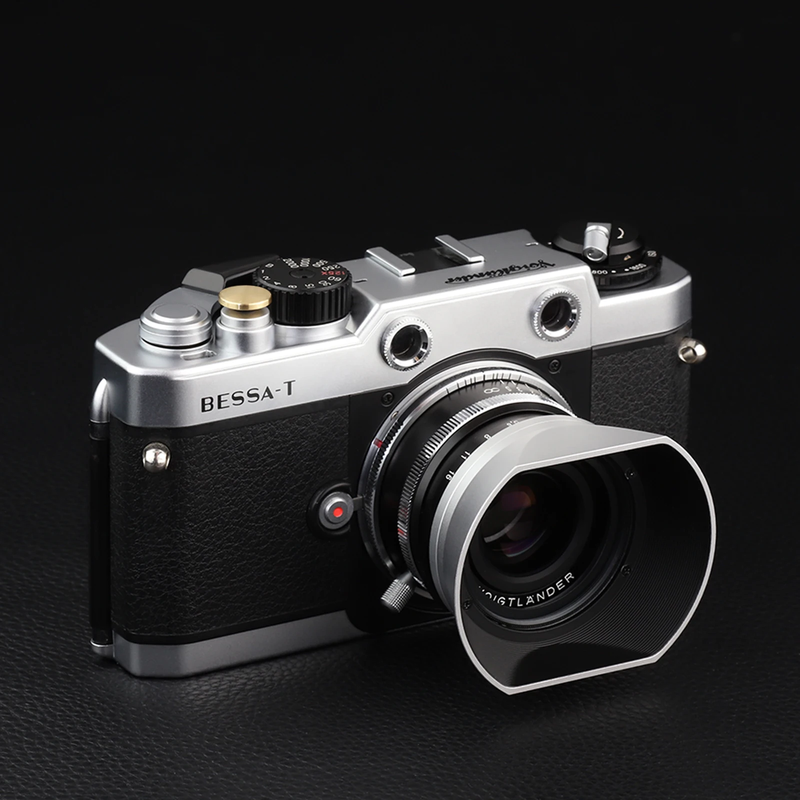 Haoge Pulsante di rilascio dell'otturatore della fotocamera per Leica Q3 43/q3/D-LUX8/M9 / M10 / M-10P / M9-P / M Tipo 240/m262 Superficie convessa dorata