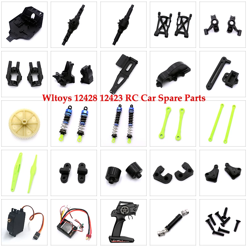 12429 Original Parts 0001-1151 Wltoys 12428 12423 RC Car Spare Parts Rear Axle/arm/wavefront Box/gear/connecting /Suspension