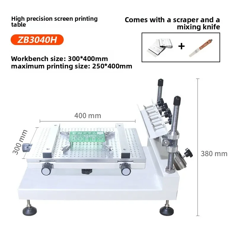 High Precision Red Glue Screen Printing Table SMT Solder Paste Machine for Electronic Component Placement