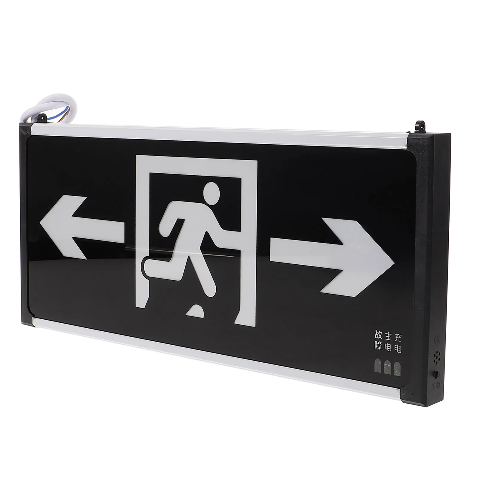 Panneau de sortie LED, conception suspendue, câblage double face, guidage d'évacuation d'urgence, bâtiments commerciaux, centres commerciaux, sécurité publique