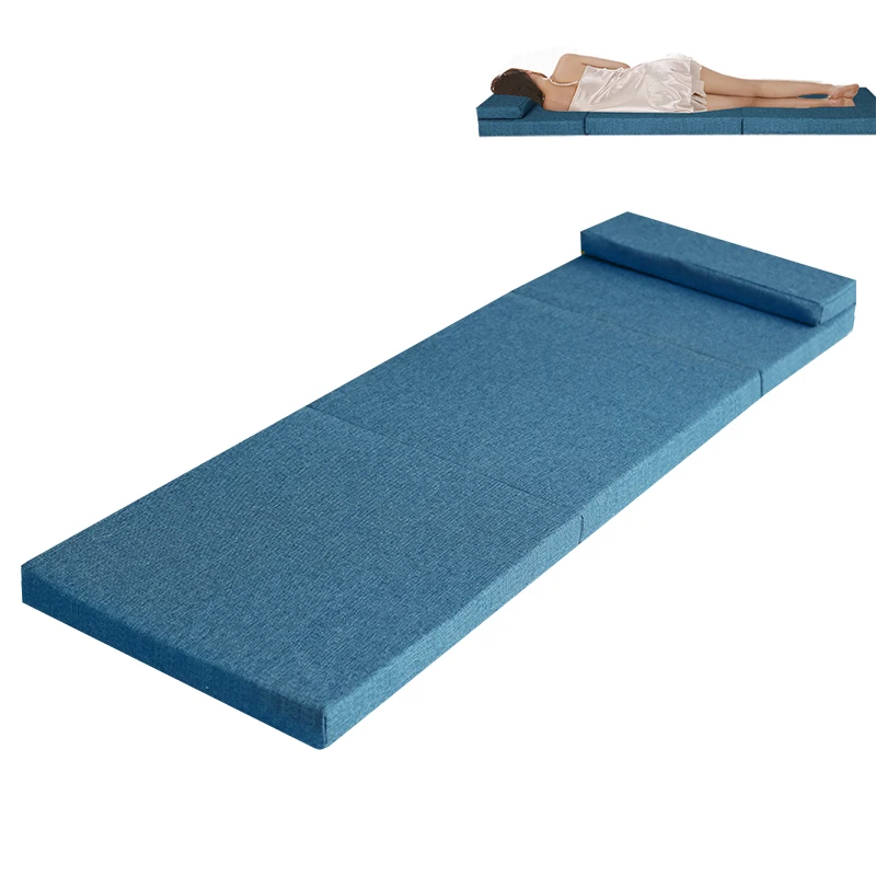 Mat Cushion Modern High Density Foam Folding Side Sleeping Yoga Floor Patio Outdoor Adults Rectangle