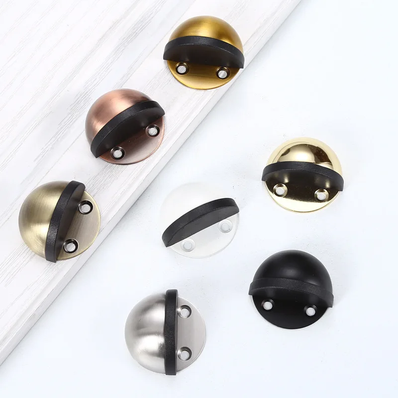 KK&FING Magnetic Door Suction Stainless Steel Door Stopper Silent Metal Hemispherical Door Blocking Turtle Top Door Stoper