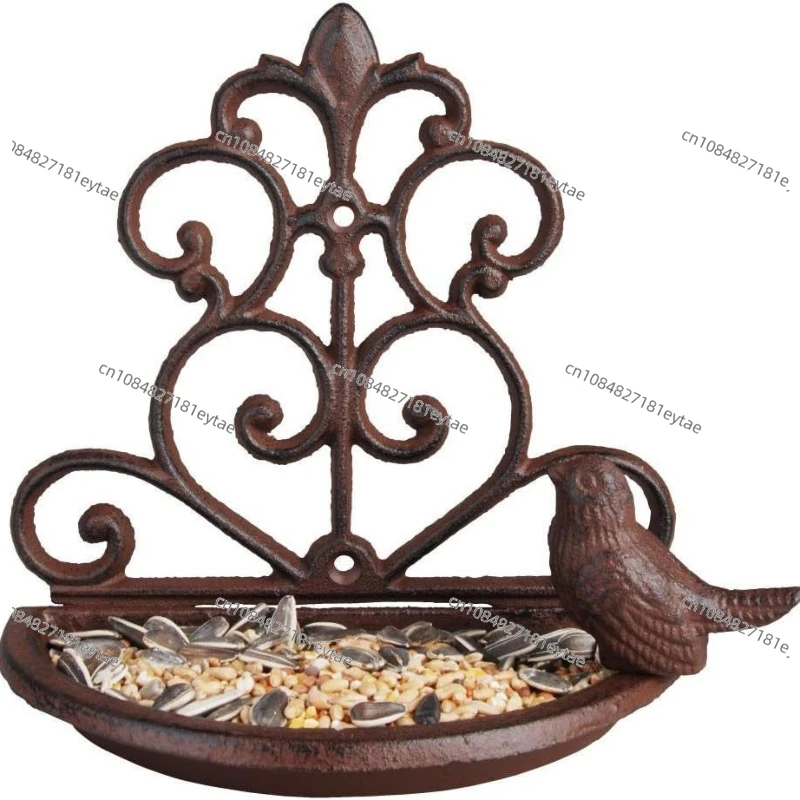 

Garden Decorations Bird Feeders Cast Iron Bird Food Bowls Home and Courtyard Ornaments Metal Crafts