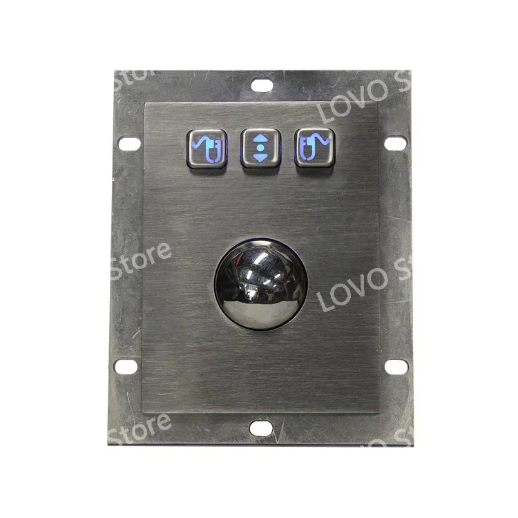 IP65 waterproof Keyboard/trackball mouse keyboard/industrial metal keypad