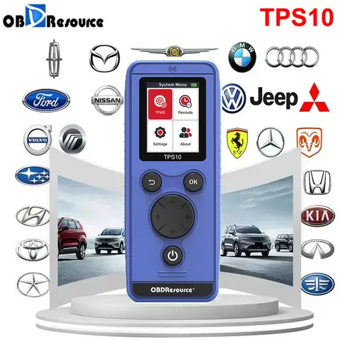 Obdeasource carro tpms ferramenta de religamento tps10 u508 sensor pressão dos pneus ferramenta ativação para ford chevrolet buick kia cmc jac lincol