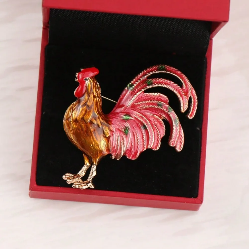 Simple And Creative Rooster Brooch - Cartoon Series - Shirt Pin - Fashion Accessory - Badge