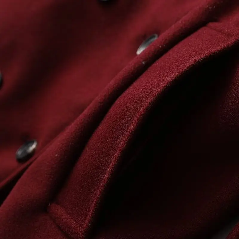 معطف نسائي أنيق من HipSeam مع حزام للخريف والشتاء مزدوج الصدر وياقة على شكل طية صدر وأكمام طويلة معطف نسائي أنيق ملابس خارجية نسائية #5