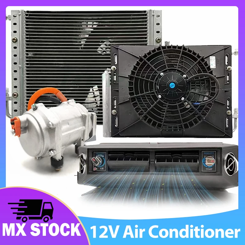 

Aspligo 12V 24V Electric Car Air Conditioner Fast Cooling Underdash Air Conditioning for Automotive Truck Camper Van Motorhome