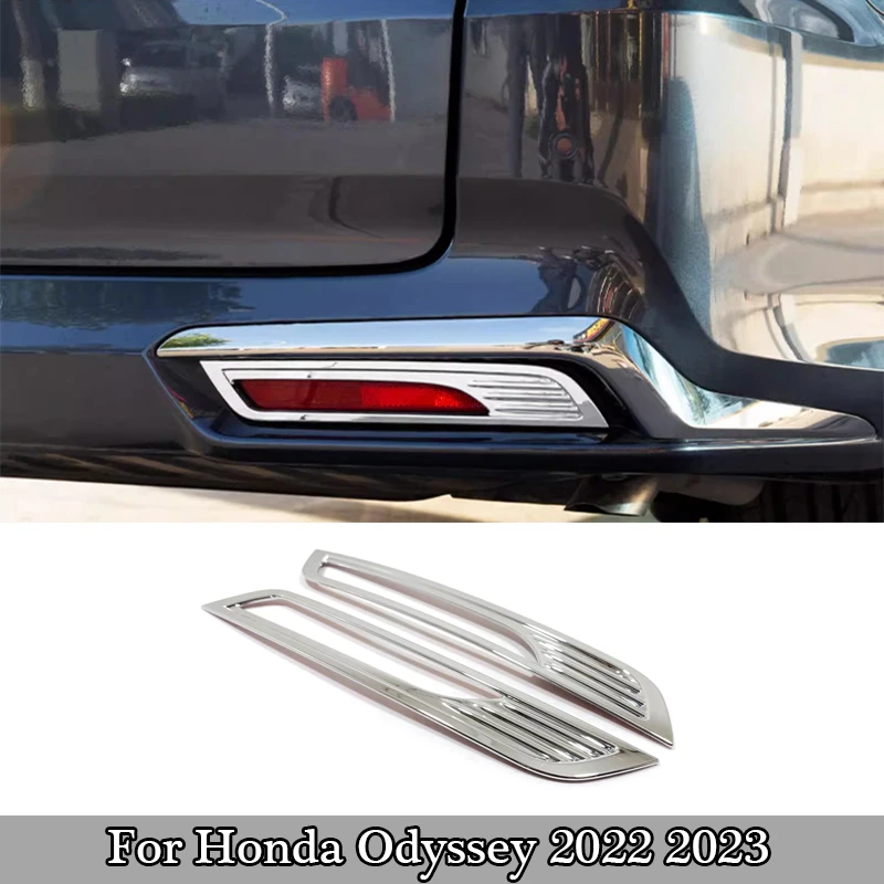 

ABS Carbon/Chrome Full set For Honda Odyssey 2022 2023 Car Rear Fog Lamp Decorative Cover Exterior Car Styling Accessories