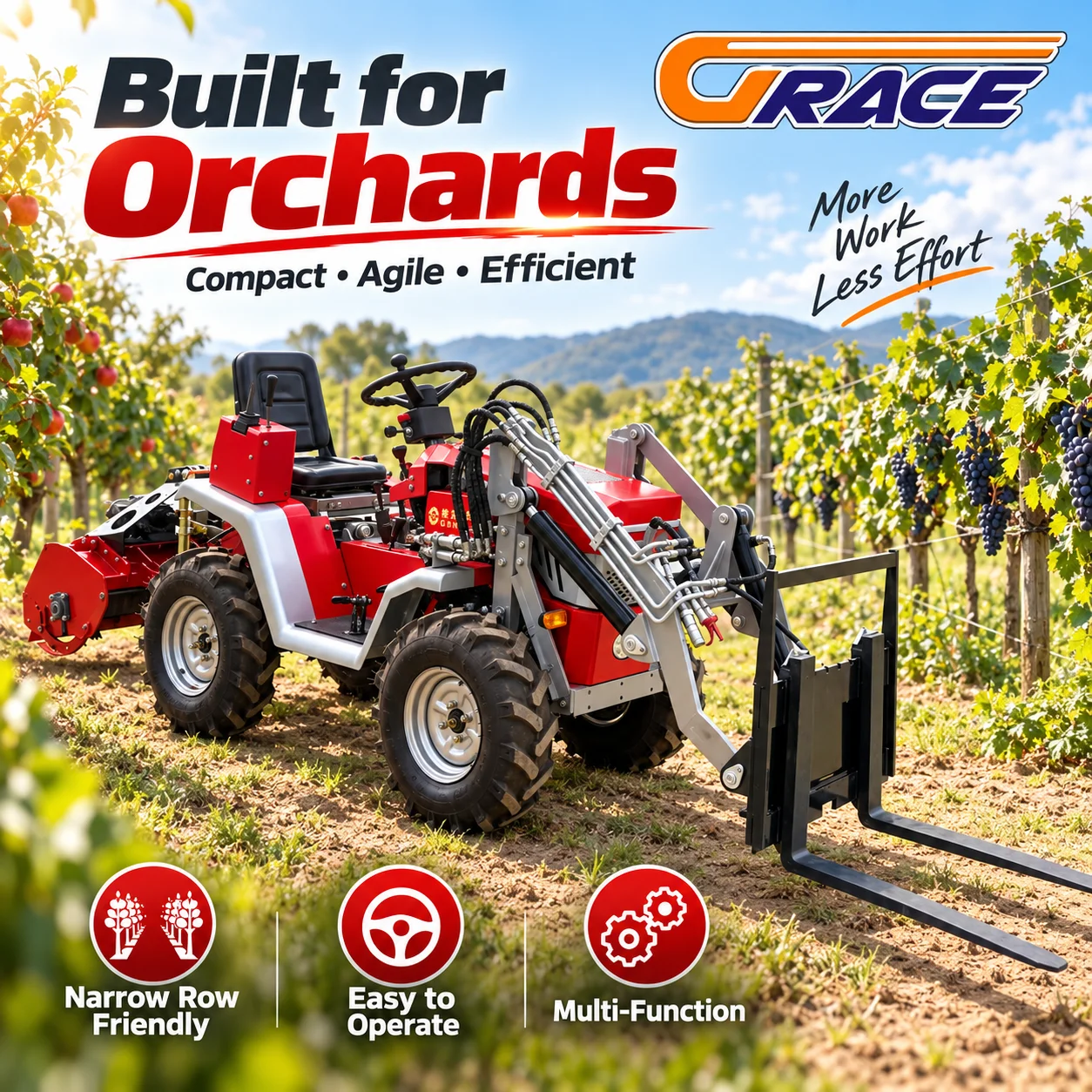 Intelligent Control Wheel Rotary Tiller Easy Start Farm Tilling Machine Durable Agricultural Cultivation Equipment