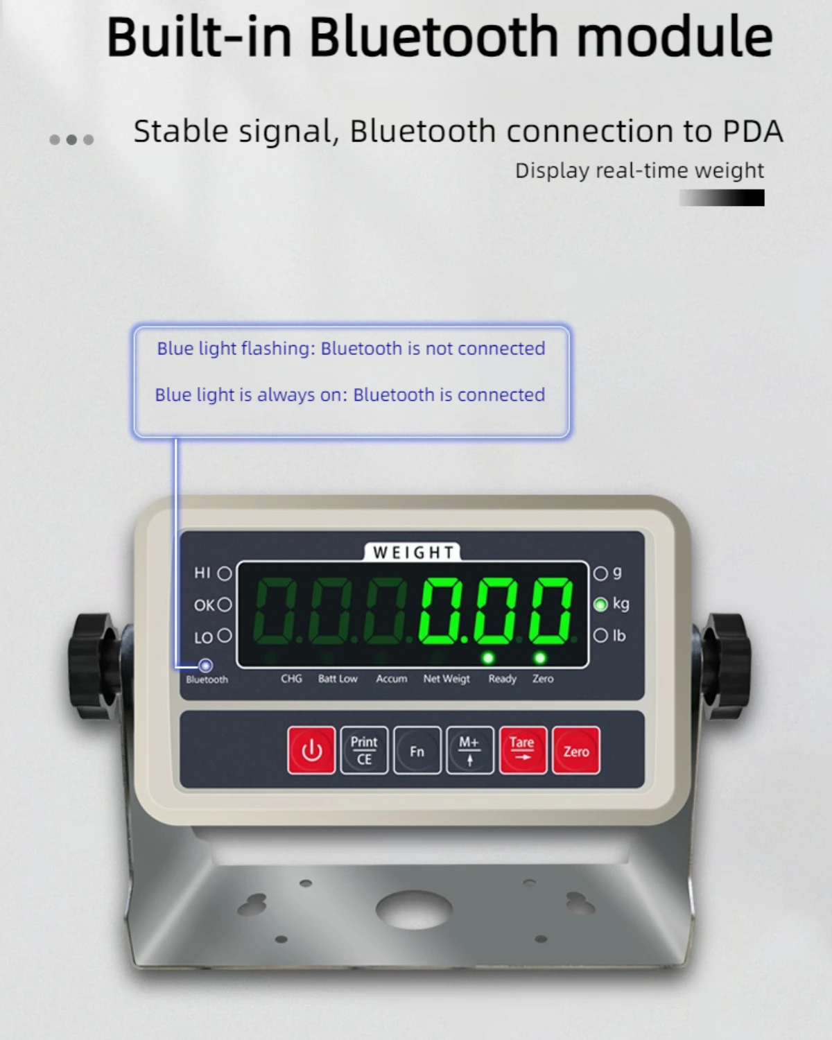 Gross weight loadmeter DIY livestock scale pig and cattle weighing mini truck scales 500kg-20 tons 110v-220v built-in battery