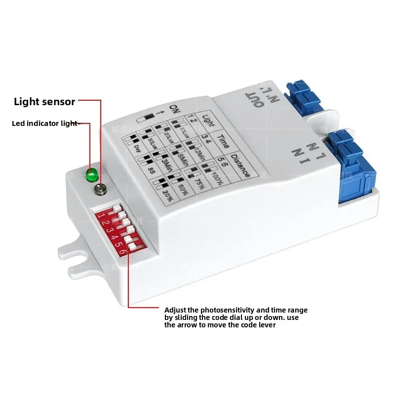 Домашнее умное освещение, индукционный 5,8G, микроволновый индукционный переключатель, индукционный модуль для микроволновой печи, индукционный микроволновый радар D08, индукционный