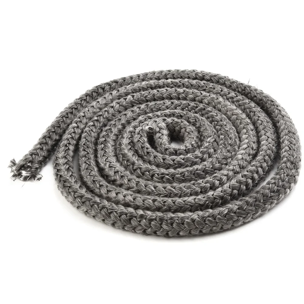 Brand New Fiberglass Rope Seal Fire Rope Black Stove Door Seal Easy To Use Fiberglass Practical Replacement Components