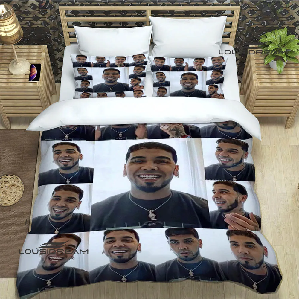 Rapper Anuel AA printed Bedding Sets exquisite bed supplies set duvet cover bed comforter set bedding set luxury birthday gift