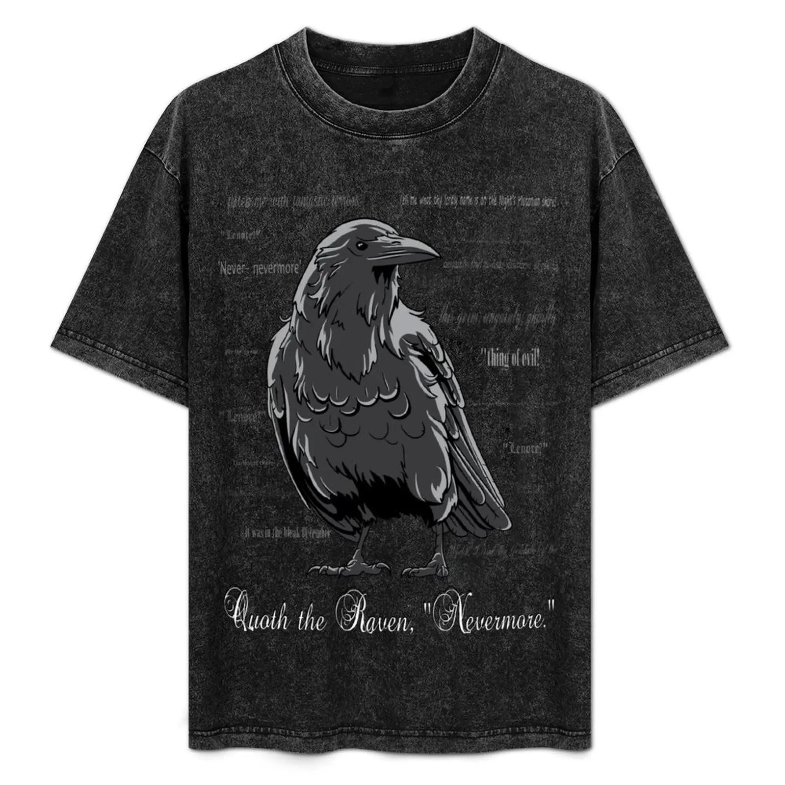 

Edgar Allan Poe - The Raven T-Shirt cotton t shirts man 100% t shirts for man cotton soft T-Shirt