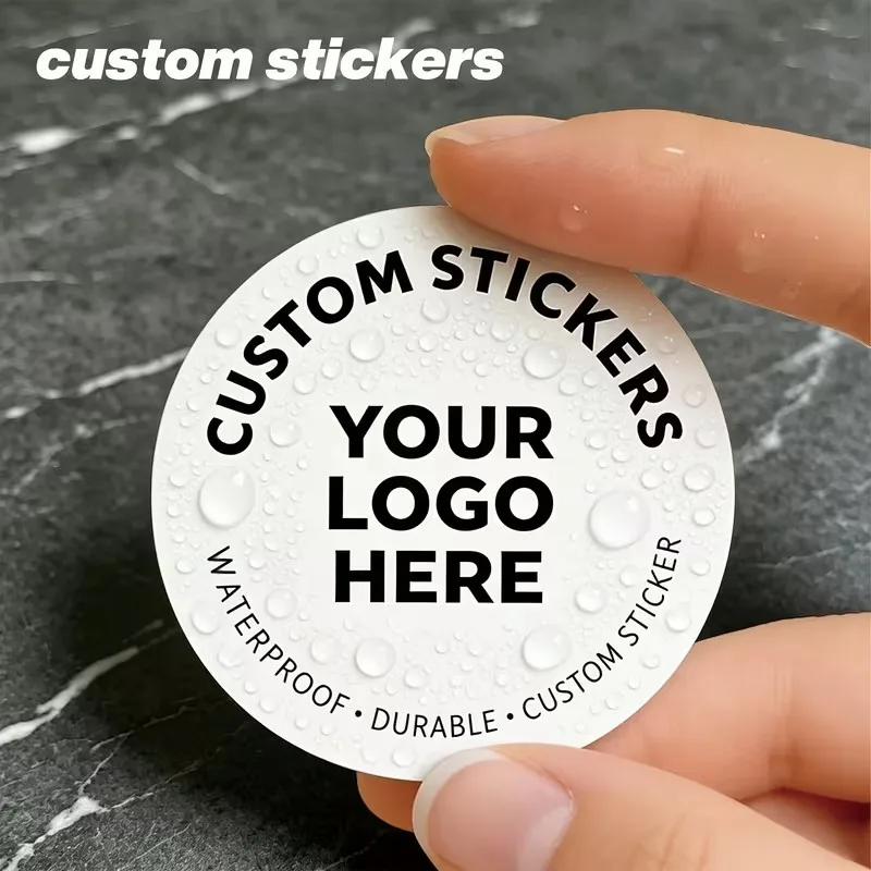 Custom Round Sticker, Personalized Labels. Customizable with Picture, logos & Graphics. Great for Business & Event Branding