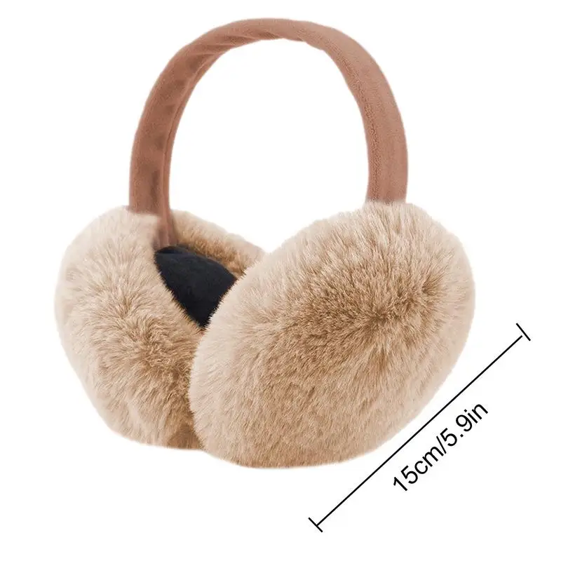 Winter Ear Muffs Fluffy Foldable Ear Warmers Removable Ear Protection Soft And Warm Ear Covers For Men Women And Kids