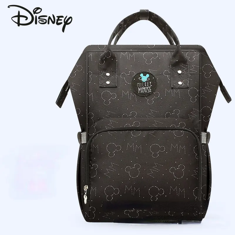 Disney\'s New Mommy Bag Fashionable High Quality Large Capacity Baby Outgoing Backpack Multi Functional Parent Child Backpack