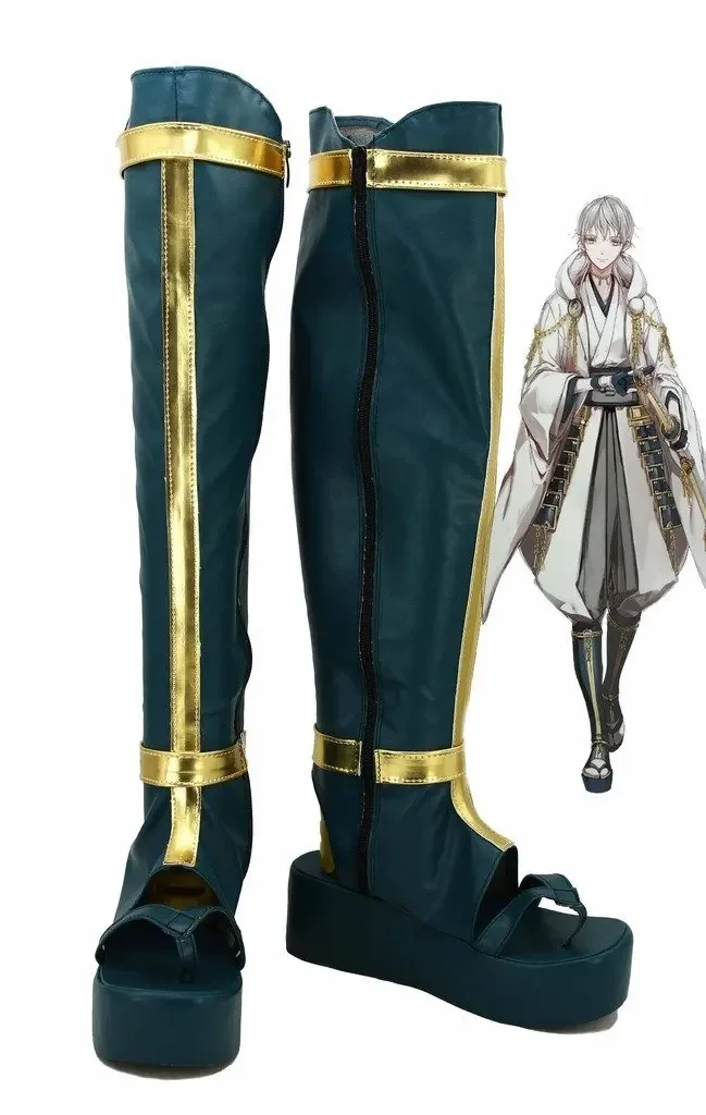 Touken Ranbu Online Game Tsurumaru Kuninaga Cosplay Shoes Boots Custom Made