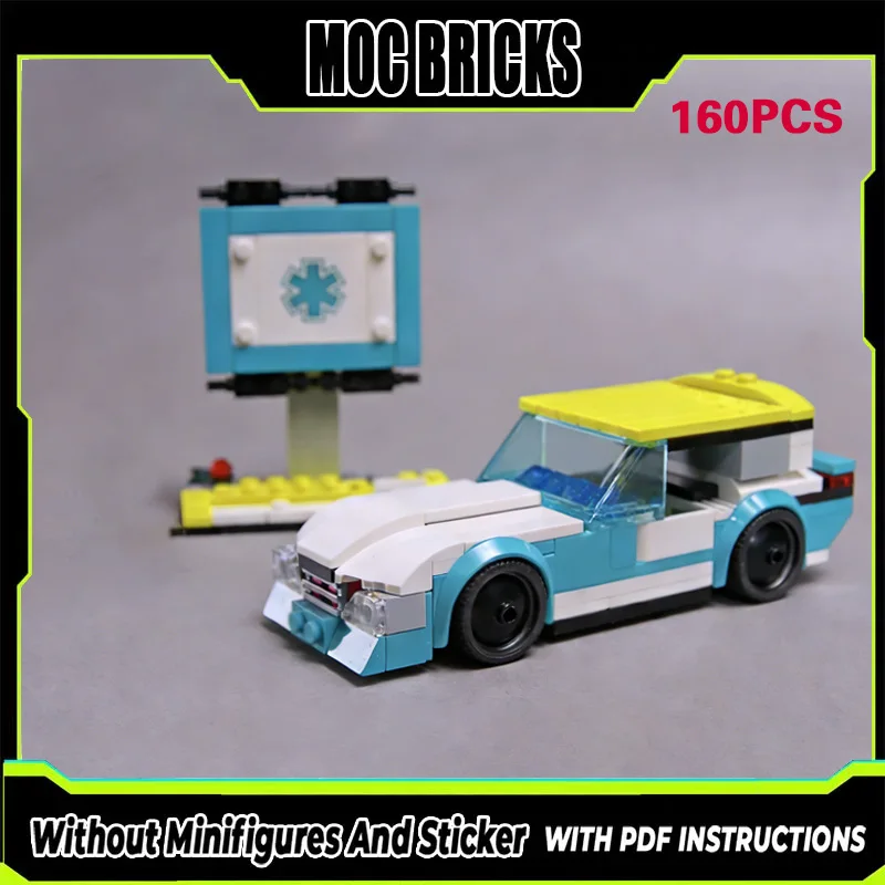 

Модель гоночного автомобиля Speed Racing Car MOC, конструктор из строительных блоков, два в одном, купе, модульная технология, подарки, праздничный набор для сборки, детские игрушки.