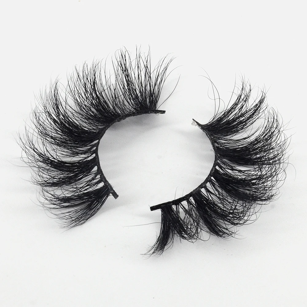 Lash Vendors Dropshipping 25mm Dramatic Wispies Mink Eyelashes Extensions Bulk With Eyelash Packaging