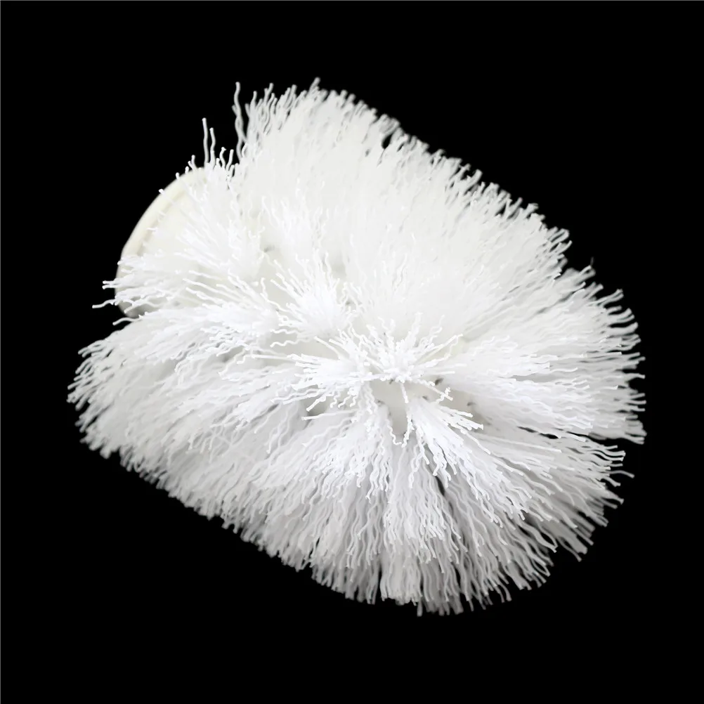 1pc White Toilet Brush Head Holder Replacement Bathroom WC Cleaning Brush Head