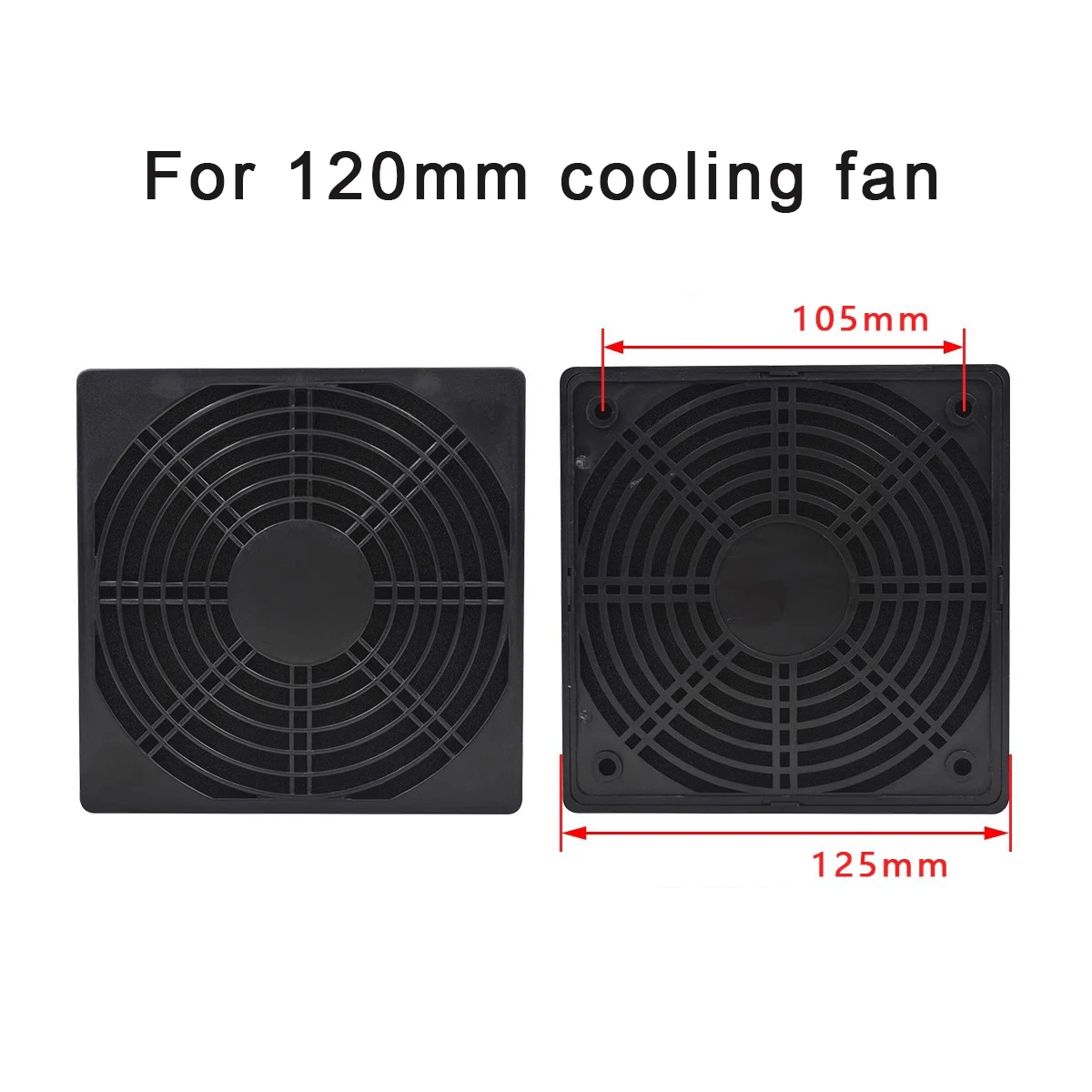 Plastic dustproof mesh cover for axial flow fan cooling fan 40mm 50mm 60mm 70mm 80mm 92mm 110mm 120mm 150mm 172mm 200mm