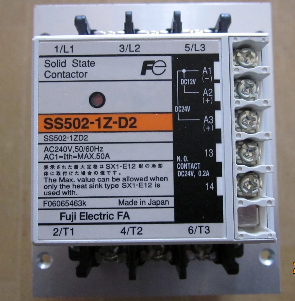 

New Original Solid State Contactor SS502-1Z-D2 240V 50/60HZ 50A FUJI Electric FA