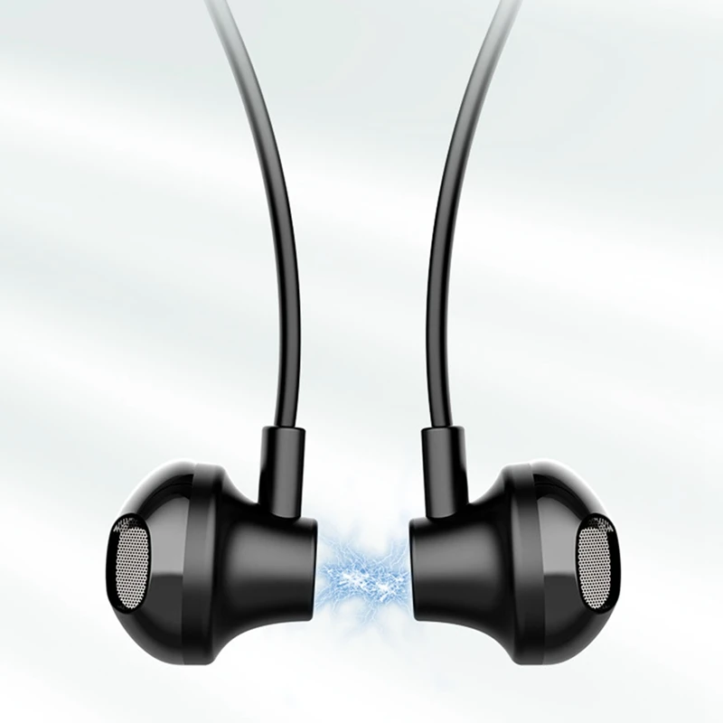 Bluetooth-наушники с шейным ремешком, беспроводные стереонаушники с очень длительным временем воспроизведения и микрофоном, спортивные водонепроницаемые наушники