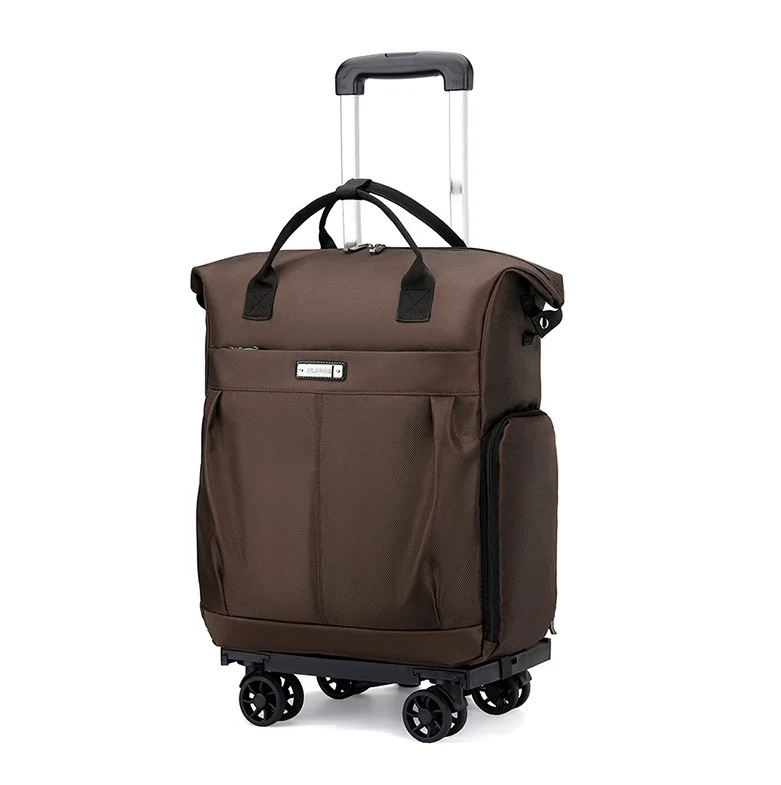 

Women Trolley bags Carry on hand wheeled Bags with shoes pocket Women Rolling Bags Travel Wheeled backpack travel Trolley Bags