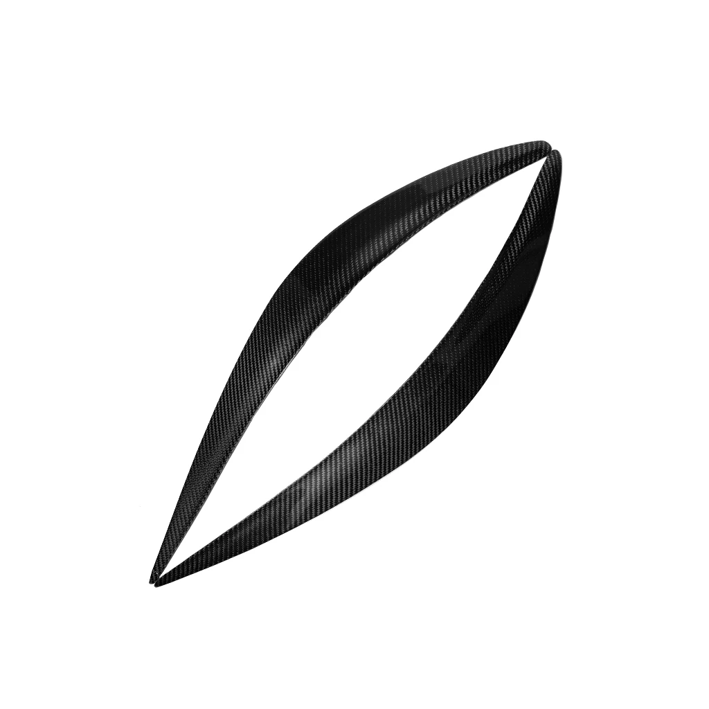 ل إنفينيتي Q50 2014-2019 الحاجبين الجفون الرموش الزخرفية ريال غطاء من ألياف الكربون تقليم السيارات الخارجي تجديد الملحقات