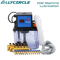 1L  Automatic CNC Lubricating Oil Pump Kit 110V 220V 2L Auto Lubrication Solenoid Oil Pump for CNC Machine Linear Transmission