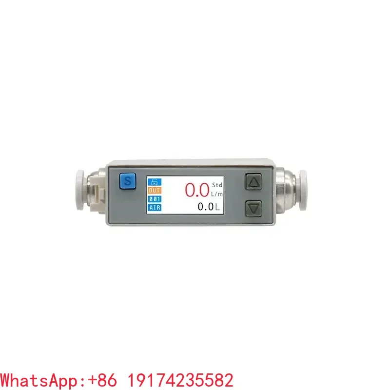 AFM07 Gas Mass Flow Controller LCD Display Digital Gas Flow Meter High Precision For Air Nitrogen Oxygen
